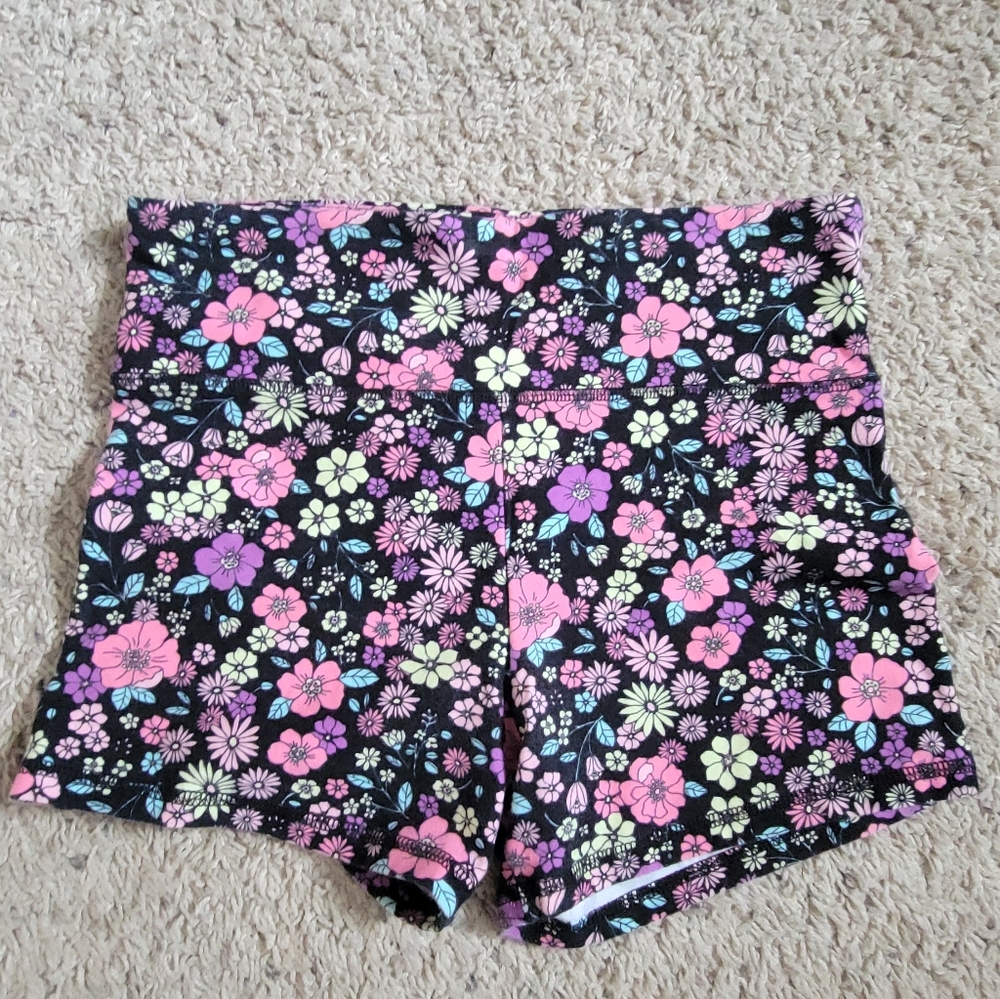 Forever 21 Black Floral Print Shorts